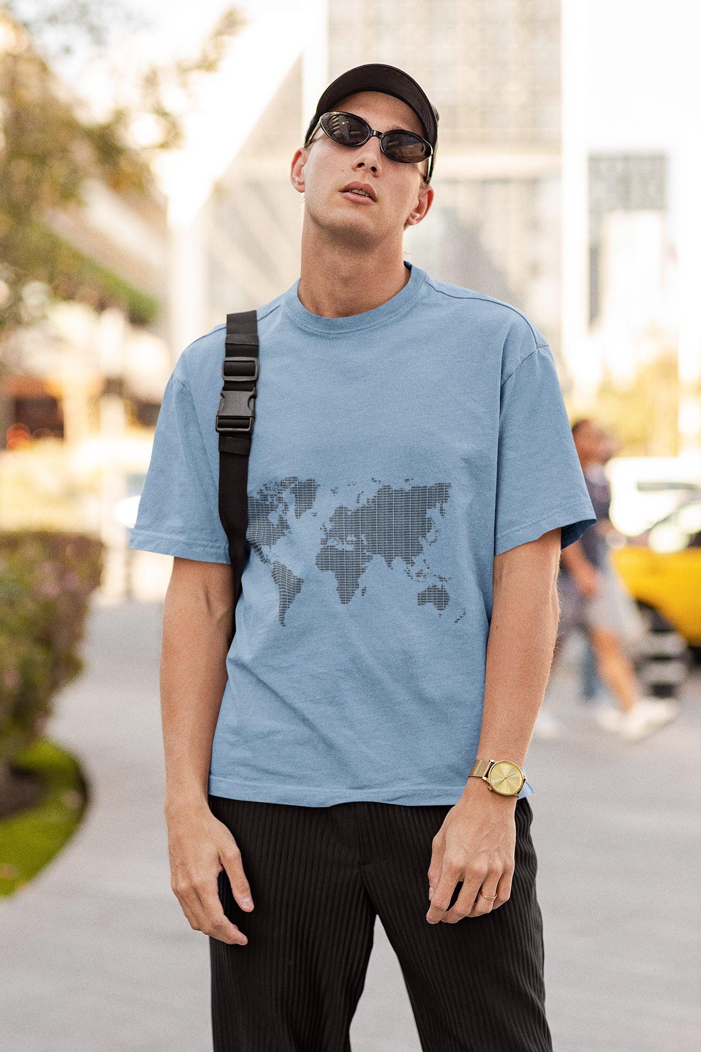 Men's Oversized map T-Shirt