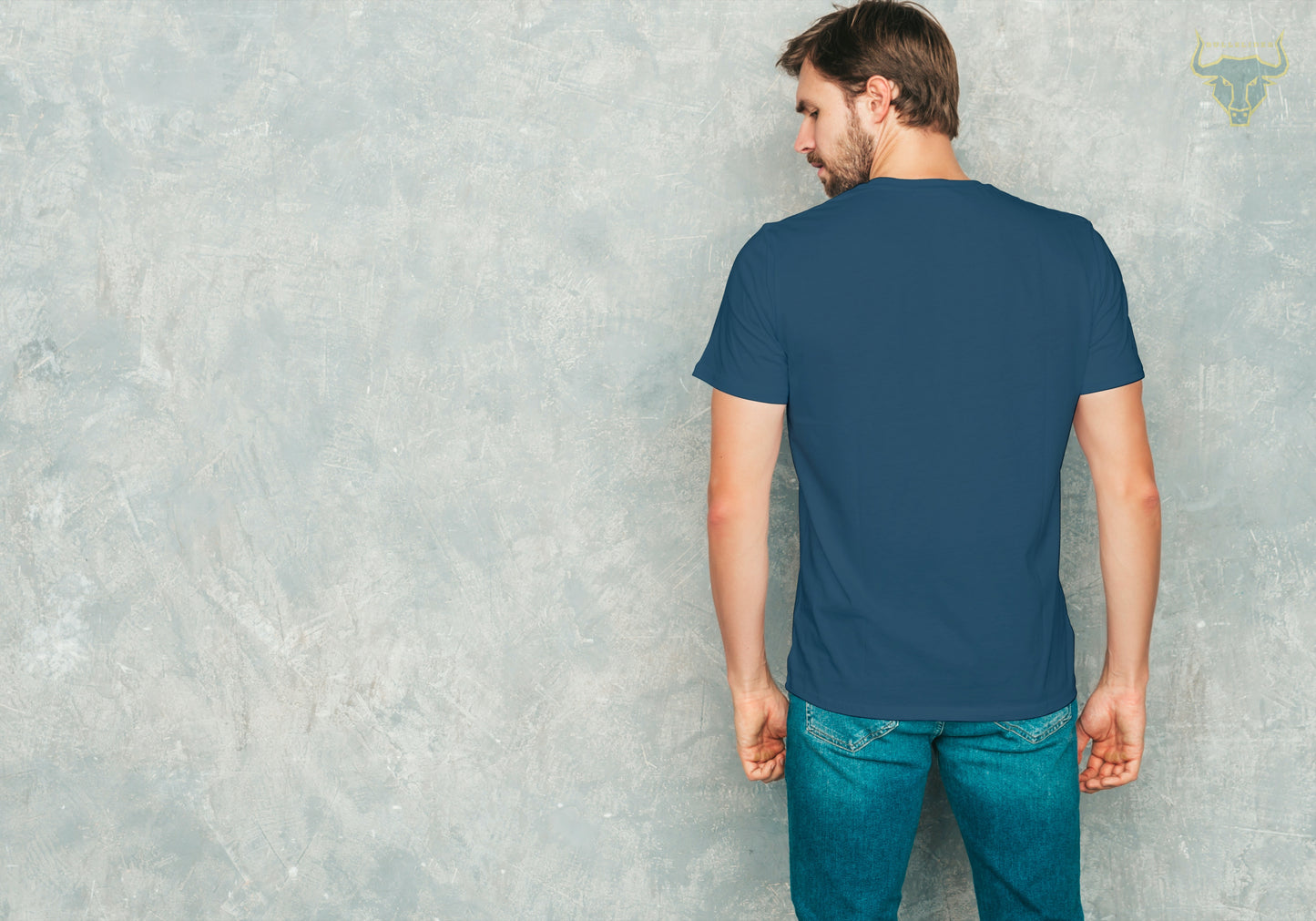 Men's Navy Blue Plain T-shirt