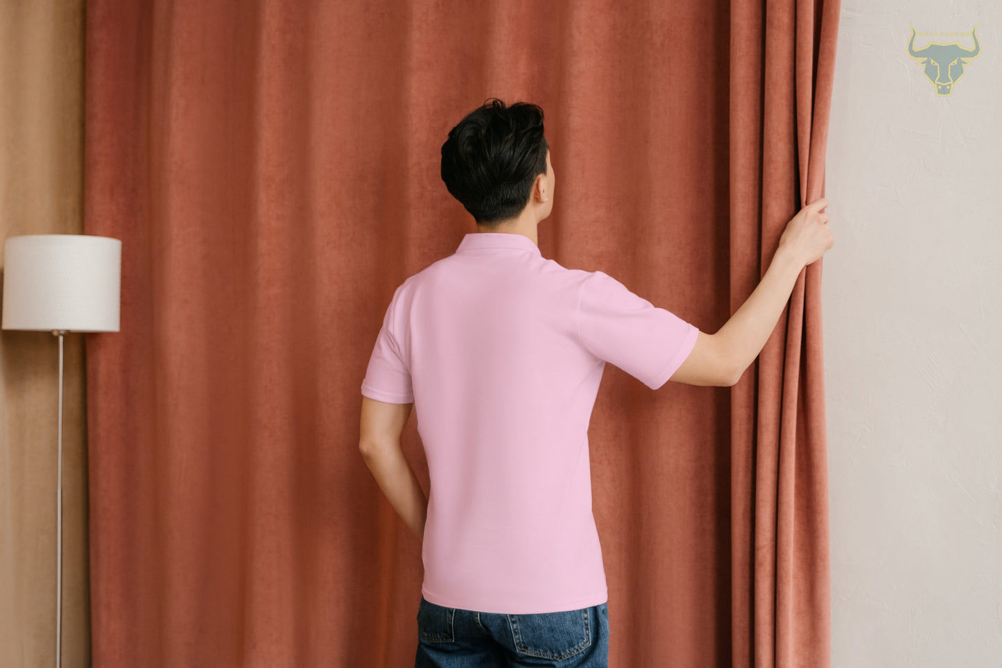 Men's Plain Pink Polo T-Shirt