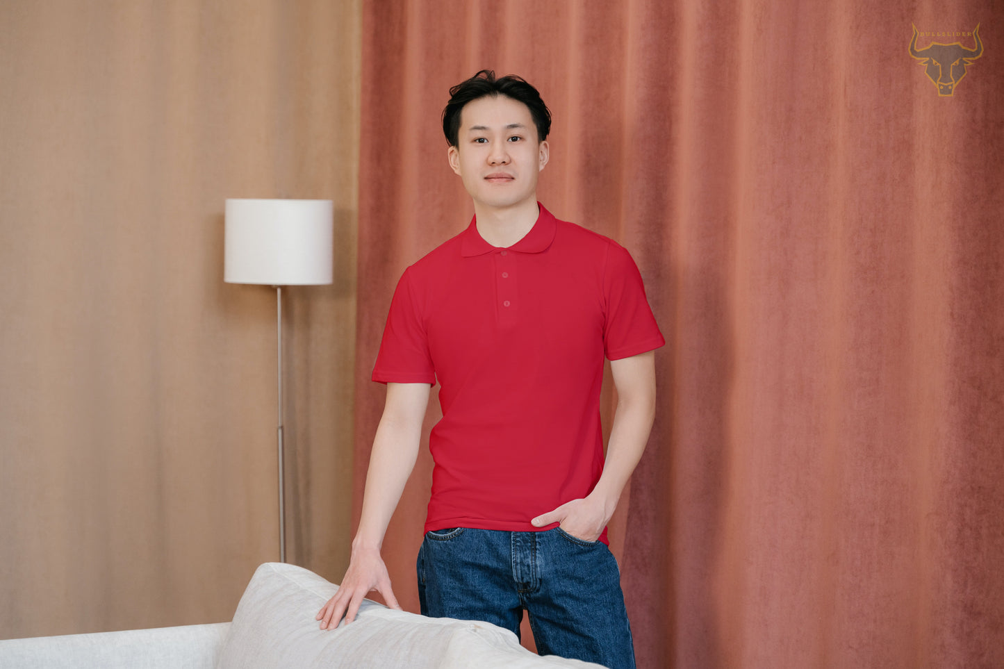 Men's Plain Red Polo T-Shirt