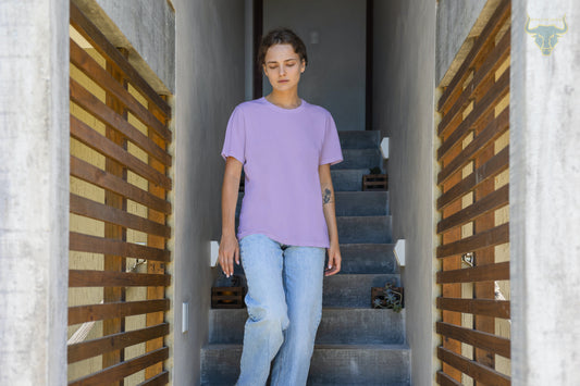 Women's Lavender Plain T-shirt
